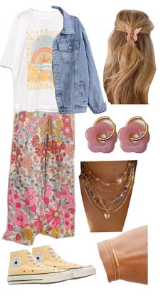 #outfit #outfitinspo Colorful Wardrobe, Estilo Hippie, Cute Comfy Outfits, Teacher Outfits