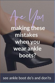 Struggling to know what to wear ankle boots with? Or not sure how to wear ankle boots with your fall casual outfits? This ultimate guide to wearing ankle boots will help you wear your ankle booties with your casual winter outfits. It shows you exactly how to wear ankle boots with jeans (mom jeans, straight leg jeans, skinny jeans) how to wear ankle boots with a dress, how to wear ankle boots with skirts, and all the do’s and don'ts of wearing ankle boots. Ankle Boots Petite Women, Ankle Boots With Maxi Dress, Mid Ankle Boots Outfit, Skirt With Ankle Boots Outfit, Ankle Boots And Skirt Outfit, Outfit Ideas With Boots Ankle Booties, How To Wear Short Boots, How To Wear Ankle Boots With A Dress, How To Style Ankle Boots