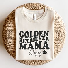 Show off that endless Golden Glitter with this Golden Retriever Mom Tshirt! The perfect gift for the Golden Mama! All of our adult t-shirts are Bella + Canvas 3001 Unisex shirts. They are a super soft fabric that will quickly become a go to in your wardrobe. Its lightweight and flexible material is perfect for casual wear or any activity. Sizing details: * All shirts are unisex sizing, please refer to the size chart in the listing photographs to determine your size. * If you are not sure what si Gold Crew Neck Top As Gift, Gold Tops With Letter Print For Gifts, New Dog Owner, Golden Retriever Art, Golden Retriever Shirt, Golden Retriever Gifts, Golden Retriever Mom, Dog Owner Gift, Mom Tshirt