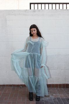 Erin Robertson, French Seam, Sheer Dress, Invisible Zipper, Running Women, The Twenties, Clothing Brand, Ruffles, Long Dress