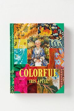 a book with colorful images on the cover