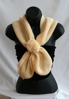 Beautiful crochet cream scarf with pom adds a touch of style to any outdoor outfit. Perfect to lay on top of your coat and show off the large pom. Crochet Made in a smoke and animal free environment. Outdoor Outfit, Beautiful Crochet, Scarf Wrap, Pom Pom, Scarf Accessory, Cream, Yellow, Crochet, Etsy Uk