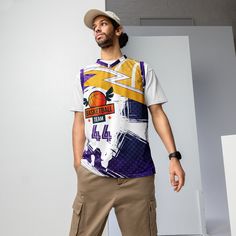 Looking for a basketball jersey that will take your game to the next level? Look no further! Made with recycled polyester fabric, this high-tech jersey is designed to keep you cool and dry even in the heat of competition. Style it as a streetwear piece and turn heads both on and off the court. *  100% recycled polyester fabric *  Fabric weight: 4.7 oz/yd² (160 g/m²) *  Two-way stretch fabric *  Moisture-wicking material *  Regular fit *  UPF50+ protection *  Side panels that can be designed *  Fabric is OEKO-TEX 100 standard and Global Recycled Standard (GRS) certified This product is made especially for you as soon as you place an order, which is why it takes us a bit longer to deliver it to you. Making products on demand instead of in bulk helps reduce overproduction, so thank you for ma Collegiate Streetwear Jersey With Sublimation Print, Casual Basketball Jersey With Team Logo, Basketball Jersey With Crew Neck For Sports Season, Basketball Crew Neck Jersey For Sports Season, Basketball Crew Neck Jersey, Casual Basketball Jersey For Sports Season, Basketball Tank Tops, A Basketball, Recycled Polyester Fabric