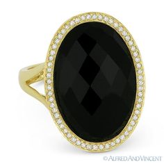 The featured ring is cast in 14k yellow gold and showcases an oval cut checkerboard black onyx accentuated by round cut diamonds along the oval halo. Your purchase will include a 30-Day Exchange or Money Back Guarantee, Free US Shipping, & Free Resizing. Please email us if you need any more info regarding this listing. Size: one size.  Color: Metal Type.  Gender: female.  Age Group: adult. Masonic Ring, Black Onyx Ring, Charm Rings, Fancy Jewelry, Pretty Rings, Womens Wedding Bands, Three Stone Rings, Fine Rings, Love Ring