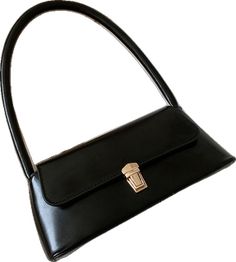 Black Shoulder Bag With Double Handle And Hasp Closure, Black Shoulder Bag With Hasp Closure And Double Handle, Trendy Black Satchel With Hasp Closure, Trendy Black Flap Bag With Hasp Closure, Black Square Shoulder Bag With Hasp Closure, Everyday Black Shoulder Bag With Hasp Closure, Black Shoulder Bag With Top Handle And Hasp Closure, Black Faux Leather Everyday Baguette Bag, Black Faux Leather Baguette Bag For Everyday