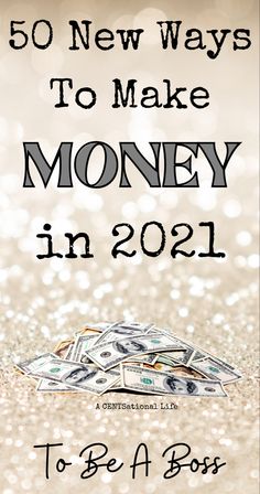 a pile of money with the words 50 new ways to make money in 2012 on it