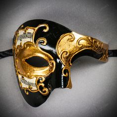 Maskerade Mask, Blue Masquerade Mask, Masquerade Aesthetic, Phantom Of Opera, Phantom Of The Opera Mask, Prom Mask, Gold Masquerade Mask, Opera Mask, Venice Mask