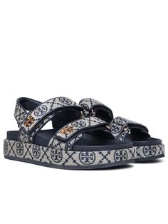 100% calfskin leather Sporty Sandals, Sporty Sandal, Tory Burch Kira, Versace Shop, American Fashion Designers, Feminine Aesthetic, Sneaker Wedge, Personalized Accessories, Bridal Shoes