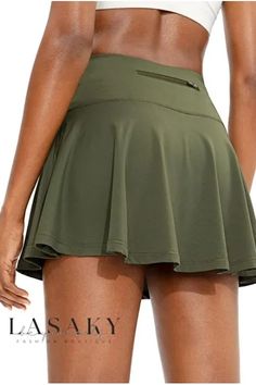 Lasaky - Premium Womens High Waisted Tennis Skirt Featuring Zipper Closure and Exquisite Pleated Mesh Accents for Golf, Running, and Everyday Style Golf Skorts, Pleated Fashion, Pleated Tennis Skirt, Tennis Skirts, Skirt For Women, Golf Skort, Golf Skirts, Sports Skirts, Womens Tennis