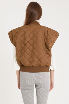 Shop Tanner Diamond Quilted Crop Vest at storets. Discover more Jackets & Coats bloggers approved as seen on Instagram