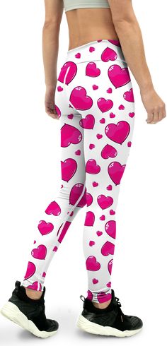 If you are loving our new heart shaped balloon leggings but you prefer a higher rise....than we've got some great news for you!
Our designer created the Gearbunch Pink Heart Shaped Balloons Yoga Pants. If you love pink and white and hearts than these Yoga Pants are perfect for you.
Super soft, stretchy and comfortable yoga leggings. Order these to make sure your next yoga session is the best one ever!
Be Happy, Be Bright, Be You with Gearbunch. Cute Stretch White Pants, Pink Bottoms For Valentine's Day, Fun Fitted White Bottoms, Pink Heart Print Bottoms For Spring, Casual White Bottoms With Heart Print, Trendy Pink Bottoms With Heart Print, Casual Heart Print Bottoms For Valentine's Day, Fitted Pink Bottoms With Heart Print, Trendy Pink Heart Print Bottoms