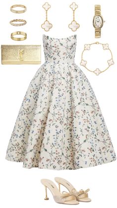 #outfitinspo #outfitideas #outfit #vancleefandarpels #miumiu #cartier #ysl #elegant #oldmoney Classy Midi Dresses, Gaun Fashion, Look Retro, The Arrival, Glam Dresses, Looks Chic, Dressy Outfits, Fancy Outfits