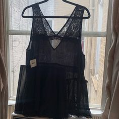 Nwt Free People Lace Trapeze Tank Top Shirt Black But Could Only Find Photos Online In Blue Beautiful And Flowy Free People Black, Free People Tops, Tank Top Shirt, Black Shirt, Top Shirt, Free People, Tank Top, Womens Tops, Tank Tops