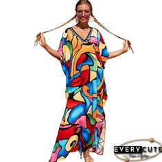 Product Name Multicolor Graffiti Loose Beach Kimono Dress TQK650096-3 Item NO. TQK650096-3 100%Polyester Weight 0.305 kg = 0.6724 lb = 10.7586 oz Category Swimwear Beach Dresses Creation Time 2021-12-22 Dress Swimwear, Beach Kimono, Maternity Maxi, Swimwear Beach, Ethnic Print, Caftan Dress, Swimwear Cover Ups, Kimono Dress, Kaftan Dress