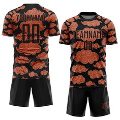 Order the jersey with special name & number you want from our shop, making a vibrant look on the field or daily life! Features: 1. Material: Made from 100% polyester wicking knit with 95% polyester / 5% spandex wicking pinhole mesh 2. Jerseys with sublimation printed name and numbers 3. Moisture-wicking fabric has spongy handle, good draping property and elasticity as well as good dimensional stability and wrinkle-resistance 4. Breathable & Quick-Drying 5. Athletic Cut & Exquisite stitching not easy to fall off 6. Slim fit follows your body's shape closely to let you move freely 7. Ventilated mesh panel insertsy 8. Set includes jersey, shorts with drawstring elastic waistband 9. Tagless Collar offers clean comfort 10. Machine washable, tumble dry low 11 Imported Black Team Spirit Jersey For Fan Gear, Black Jersey With Team Name Fan Apparel, Black Team Jersey Fan Apparel, Black Jersey With Team Name For Fans, Black Sports Season Jersey For Fan Gear, Black Jersey For Sports Season Fan Gear, Breathable Sublimation Sportswear For Training, Breathable Sportswear For Training, Sports Jersey With All Over Print