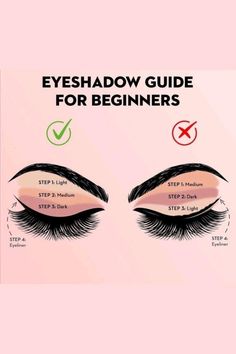 Makeup Ideas Bold Eyes, How To Combine Eyeshadow Colors, Eyeshadow Steps For Beginners, Makeup Guide For Beginners Step By Step, Eyeshadow For Natural Look, Natural Glam Eyeshadow Step By Step, One Shade Eyeshadow Look Tutorial, Beginner Make Up Looks, Eyeshadow Makeup Beginners