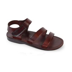 Jared classic leather sandal handcrafted in Jerusalem. Featuring adjustable velcro straps to provide comfort, style and support for years to come. split Vegetable-tanned natural leather Leather sole molds to your feet Comfortable polyurethane outsole Durable textured grip sole Light and flexible Hand-Crafted in East Jerusalem Leather Chappals, Soft Leather Handbags, Mens Shoes Sandals, Mens Leather Sandals, Genuine Leather Sandals, Leather Artisan, Leather Slide Sandals, Brown Sandals, Comfort Style