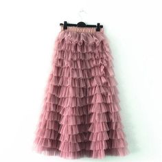 Description Size Chart Beige Dark Blue Pink Green Purple Light Blue Dark Red Dark Green Coffee Tulle Skirt Women, Long Tulle Skirt, Ruffles Skirt, Beautiful Ball Gowns, Tulle Long Skirt, Comfortable Skirts, Striped Knitted Sweater, Denim Fashion Women, Gown Pattern