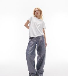 Jeans by Topshop Petite Welcome to the next phase of Topshop Baggy fit High rise Belt loops Zip fly Five pockets High Rise Baggy Jeans, Baggy Jean, Winter Party Dress, Long Sleeve Floral Dress, Petite Jeans, Satin Slip Dress, Active Wear Leggings, Baggy Jeans, Lingerie Sleepwear