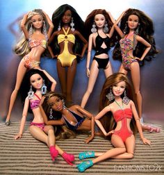 YES Barbie Swimsuit, Barbie Basics, Barbies Pics, Diy Barbie Clothes, Barbie Diorama, Barbie Fashionista Dolls, Barbie Model, Barbie Barbie, Barbie Dress Fashion