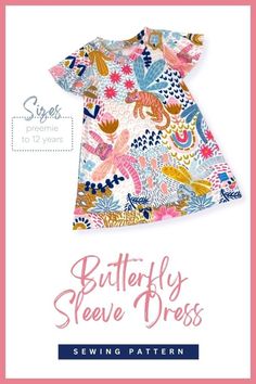 the butterfly sleeve dress sewing pattern