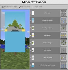 the minecraft banner is displayed in this screenshote screen shot, with an image of