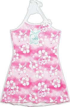 Sleeveless Cotton Sundress For Beach Season, Pink Halter Neck Sundress With Adjustable Straps, Summer Tropical Cotton Dresses, Pink Spaghetti Strap Halter Dress For Beach, Cute Sleeveless Swimwear For Summer, Tropical Printed Cotton Dresses, Tropical Cotton Printed Dress, Cute Cotton Beach Dresses, Cute Printed Summer Sundress