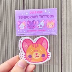 All the fun of a cute tattoo without the commitment! This kitty temporary tattoo pack comes with 4 different cat designs, for covering yourself with cats or even sharing with a friend. Instructions included :) Approximately 2" each Non-toxic and skin safe Lasts 4-7 days Hybrid Cat, Serval Cats, Cute Tattoo, Homemade Cookbook, Spooky Stickers, Wishlist 2024, Im Going Crazy, Event Calendar, Temporary Tattoos