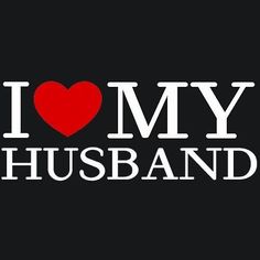 i love my husband sticker