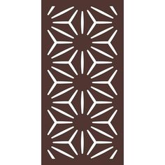 the stencil is designed to look like an intricate design, with white lines on brown