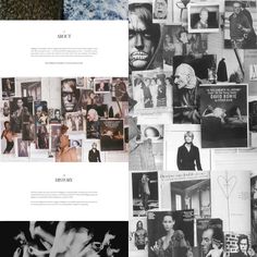 an image of many different pictures in black and white, including images from the movie