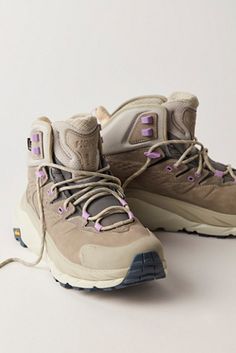 Hoka Boots, Hiking Sneakers Women, Women’s Hiking Boots, Hiking Sneakers, Mid Boots, Hiking Gear, Nubuck Leather, Sneaker Shopping, Fashion Killa