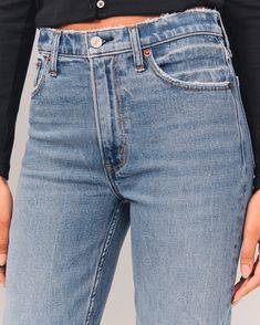 On-trend high rise mom jeans in our all-day comfort stretch denim, with a medium wash and distressed hem. Everyday Medium Wash Flare Jeans, Everyday Medium Wash Cutoff Flare Jeans, Medium Wash Mom Fit Jeans For Everyday, Everyday Medium Wash Mom Jeans, High-waist Medium Wash Cropped Jeans, Medium Wash Short Jeans For Everyday, Medium Wash Short Length Jeans For Everyday, Medium Wash Short Length Everyday Jeans, Everyday Cropped Leg Flare Jeans