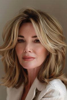 49  Medium-Length Haircut Ideas for Women Over 40 45 Year Old Women Hairstyles Over 40, Medium Length Face Framing Hairstyles, Women Hair Styles Medium, Cyd Hayman, Womens Medium Length Haircut, Layered Long Bob Hairstyles, Haircut Ideas For Women, Haircuts For Women Over 40, Framing Pieces