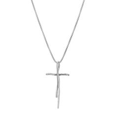 Silpada 'Organic Cross' Pendant Necklace in Sterling Silver, 18" + 2" | Organic Cross Pendant Necklace | Silpada Sterling Silver Jewelry Rings, Sterling Silver Cross Pendant, Silver Cross Pendant, Silpada Jewelry, Cross Pendant Necklace, Silver Pieces, The Cross, 925 Sterling Silver Jewelry, Cross Pendant