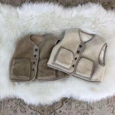 Sherpa Button-Down Vest Vest Fits, Sleeveless Coat, Warm Clothes, Boy Fits, Winter Baby, Wool Vest, Fleece Vest, Down Vest