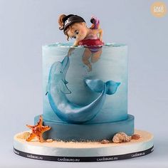 Dolphin Cakes, Makeup Selfie, Beach Fit, Sea Cakes, Beautiful Birthday Cakes, Baby Birthday Cakes, Baby Cakes