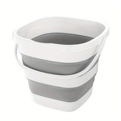 three white plastic containers stacked on top of each other