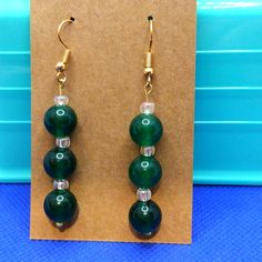 Who Has A Favorite Color Green? These Green Glass Beads Are Just Awesome! Jade Beaded Earrings For Jewelry Making, Elegant Jade Beaded Earrings, Elegant Beaded Jade Earrings, Jade Beaded Drop Earrings, Elegant Jade Beaded Earrings With Round Beads, Elegant Jade Beaded Round Earrings, Adjustable Jade Beaded Dangle Earrings, Diy Earrings Easy, Beaded Earrings Diy