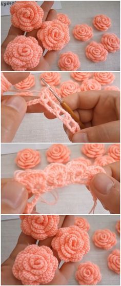 how to crochet roses with yarn - step by step instructions for beginners