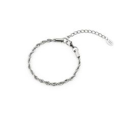 Instant classic. Add a trendy yet timeless touch to any outfit with our Romance Bracelet. This rope chain bracelet stands out on its own and is perfect for layering. The possibilities are endless. Bracelet Stands, Compass Jewelry, Facebook Style, Rope Chain, Stainless Steel Bracelet, Silver Bracelets, Chain Bracelet, Silver Bracelet, Layering