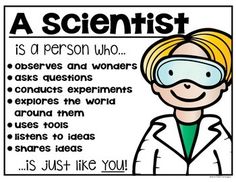 a scientist is a person who