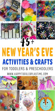 new year's eve activities and crafts for toddlers and preschoolers