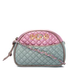 This Authentic Gucci Quilted Trapuntata Crossbody Bag In Pink And Blue Is A Stylish Crossbody Bag Is Crafted Of Textured Calfskin Leather In Metallic Pink, Blue, And Rose Gold. The Shoulder Bag Features A Waist-Length Braided Shoulder Strap And Features A Combined Horse Bit And Interlocking Gg Logo On The Front. The Top Zipper Opens To A Floral Red Print Fabric Interior With Card Slots. Gucci Quilted Trapuntata Crossbody Bag In Pink And Blue Textured Calfskin Leather Waist-Length Braided Shoulde Gucci Blue Shoulder Bag With Removable Pouch, Pink Gucci Bag With Gold-tone Hardware, Gucci Pink Bag With Detachable Strap, Gucci Pink Luxury Shoulder Bag, Pink Gucci Luxury Shoulder Bag, Gucci Luxury Pink Shoulder Bag, Pink Luxury Gucci Shoulder Bag, Gucci Pink Crossbody Shoulder Bag, Gucci Pink Shoulder Bag For Everyday Use