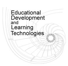 a book cover with the title educational development and learning technologies written in black on white