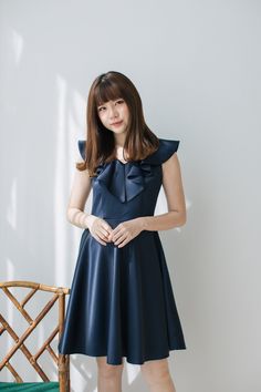 "*DHL shipping upgrade is available at check out process. Shipping part by DHL will take 3-6 days only. Production time may take around 2-3 weeks. If this is in rush you can convo us to make it sooner.:) A beautiful elegant navy shade dress to love. A new romantic design dress or gown for special event of you. The dress is feminine, sweet and modest look. Perfect for special party. Also custom length for this dress is available please convo. DESIGN✄: -V neckline with ruffle to back. -Fit and fla Blue A-line Sleeveless Dress With Ruffles, Blue Sleeveless A-line Dress With Ruffles, Blue Sleeveless Evening Dress With Ruffles, Elegant Blue Ruffled Sleeveless Dress, Elegant Blue Sleeveless Dress With Ruffles, Blue Ruffled Midi Sleeveless Dress, Blue Knee-length Ruffled Sleeveless Dress, Blue Midi Sleeveless Dress With Ruffles, Navy Evening Dress