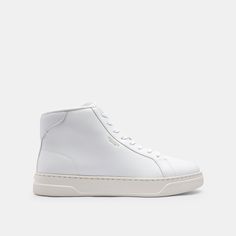 Leather upper Fabric lining and footbed EVA outsole Lace-up closure Style No. CY058 High Line, High Top Sneaker, Coach Outlet, High Top, High Top Sneakers, High Tops, Outlet, Leather Upper, Lace Up