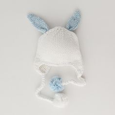 Hugbunny Blue Beanie Hat - Beanie Hats Bunny Beanie, Hat With Ears, Baby Beanie Hat, Blue Beanie, Holiday Hats, Baby Beanie Hats, Bunny Hat, Boys Knits, Pink Beanies