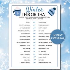 winter this or that printable game