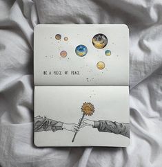 two greeting cards with the words be a piece of me and an image of a hand holding a flower